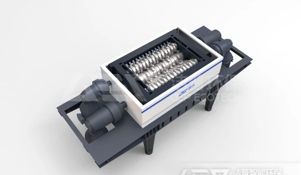 四轴大型垃圾破碎机