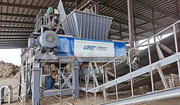 双轴剪切式破碎机是生物质电厂中推荐的秸秆破碎机