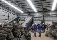 废旧轮胎再生处置生产线