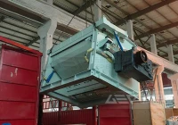 1000型单轴撕碎机为山东工业垃圾处理助力