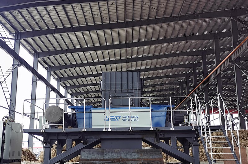 双轴生物质撕碎机