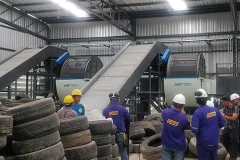 废旧轮胎生产再生橡胶的具体步骤