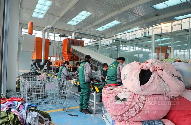 郑州生活垃圾分拣中心废纺织物破碎处置项目