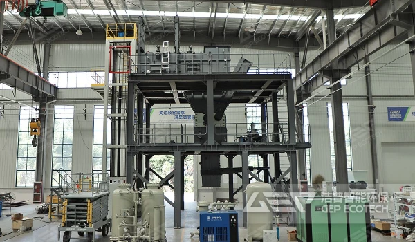 洁普环保智能楼式危废破碎系统