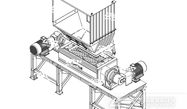 双轴撕碎机刀具更换步骤
