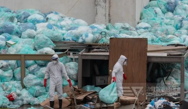 医疗防护服的焚烧预破碎设备